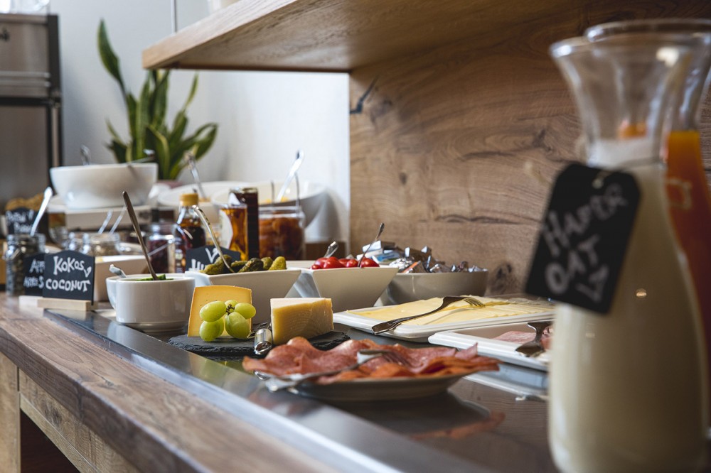  Breakfast buffet on vacation at Hotel Montfort in St. Anton am Arlberg